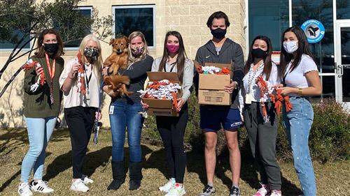 RHS Student Council Creates and Donates Dog Toys to the Rockwall Animal Shelter 